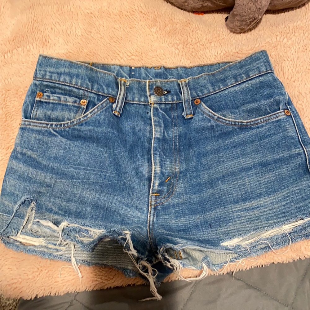 levi’s cut off high rise vintage shorts